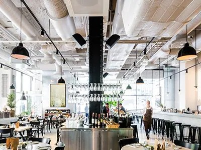 FH至尊助力斯德哥尔摩的法国工业风餐厅Usine