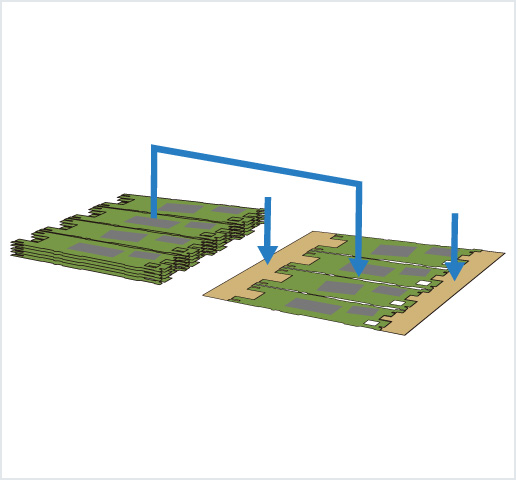 ［Image］PCB placer： HDI 基板用高精度框架排列机
